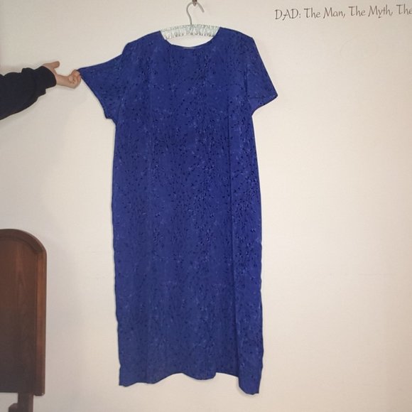 Vintage 70s Floral Maxi Dress Plus - Picture 4 of 7